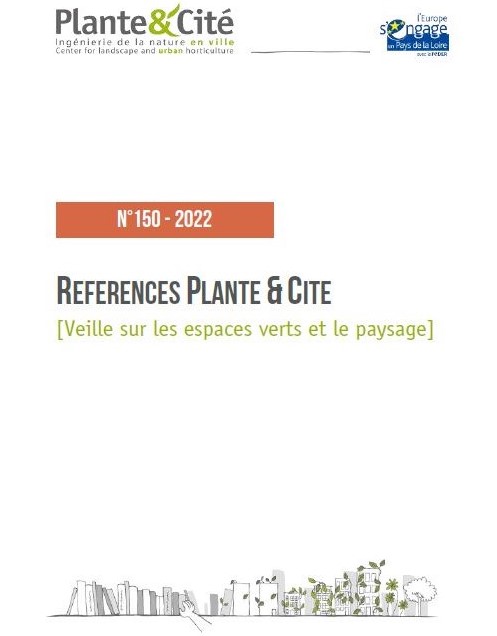 Cover of the 150th newsletter Références Plante & Cité